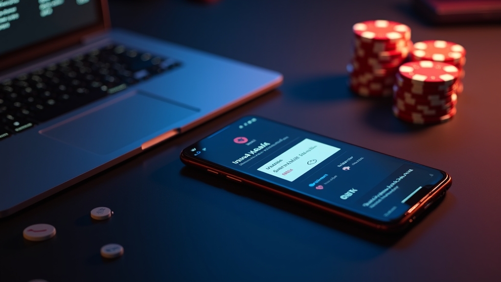 Android phone showing an APK install prompt in a casino-themed setting