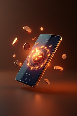 Smartphone with Buran Casino app