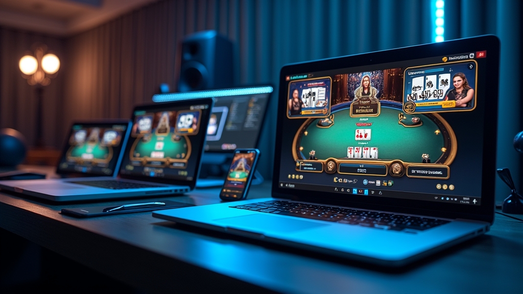 Smartphone, tablet, and laptop showing casino mobile access across devices